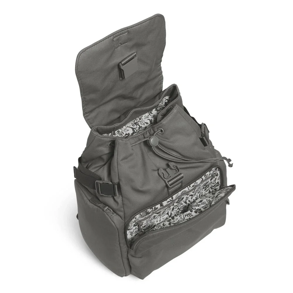 Vera Bradley Women's Cotton Utility Backpack Galaxy Gray 28013-X67